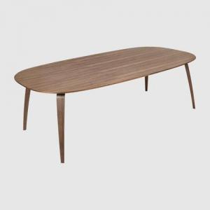 GUBI – DINING TABLE ELIPTICAL – WALNUT, 230X120