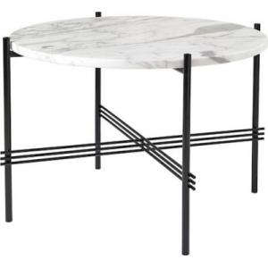 GUBI – GAMFRATESI TS TABLE GLASS – WHITE / BLACK, ÇAP 55