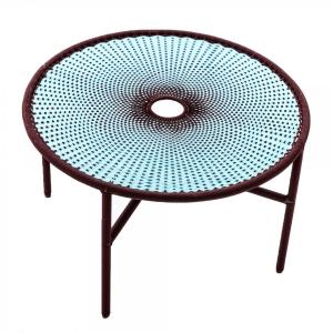 MOROSO – BANJOOLI TABLE – TURQUOISE / BROWN, H46