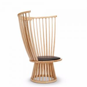 TOM DIXON – FAN LOUNGE CHAIR – NATURAL